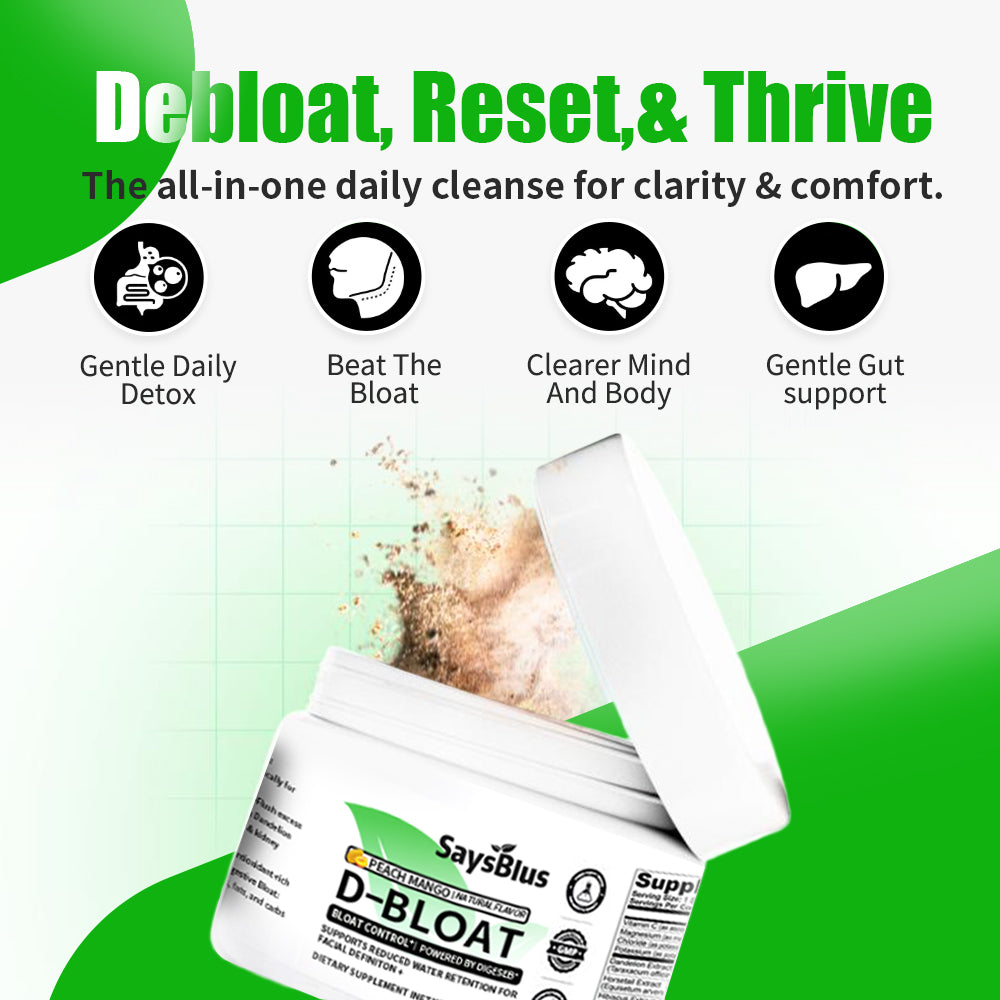 SaysBlus D-BLOAT Science-backed relief for bloat and inflammation.